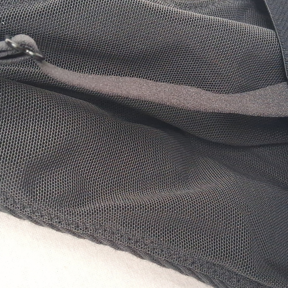SKIMS Cotton Rib Plunge Bralette Soot Size M - Picture 6 of 11
